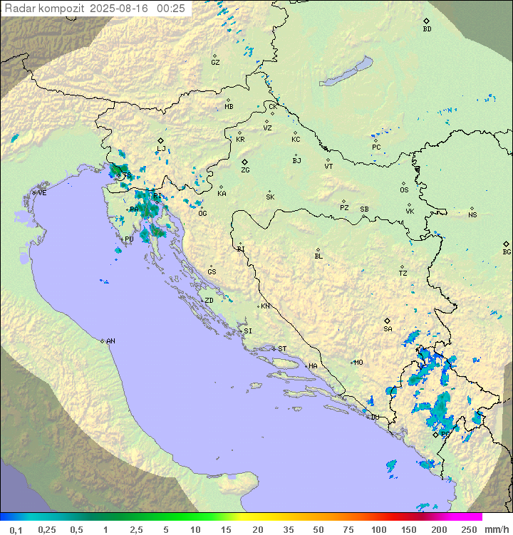 Padavine Hrvaška