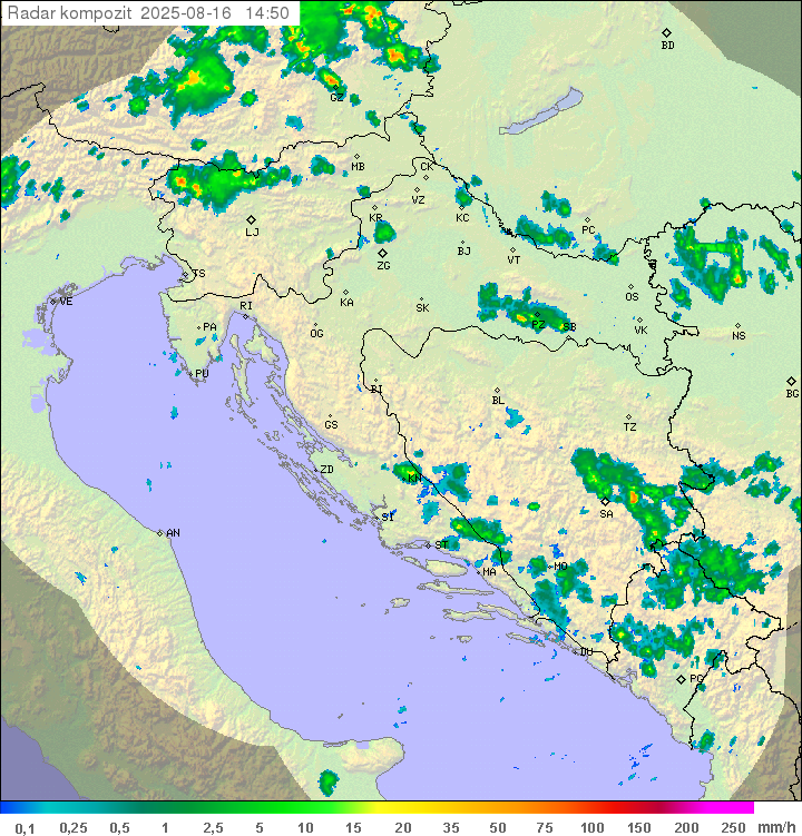 Padavine Hrvaška
