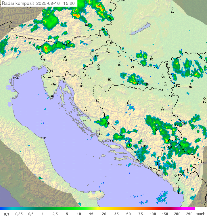 Padavine Hrvaška