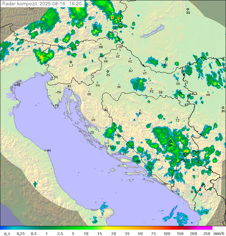 Padavine Hrvaška