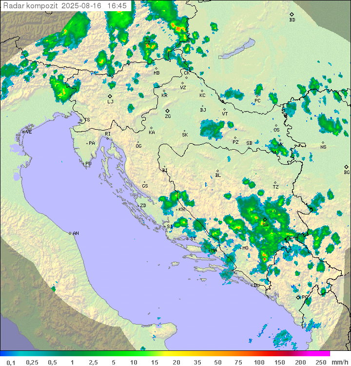 Padavine Hrvaška