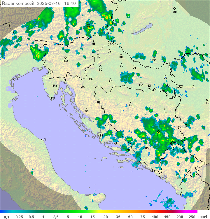 Padavine Hrvaška
