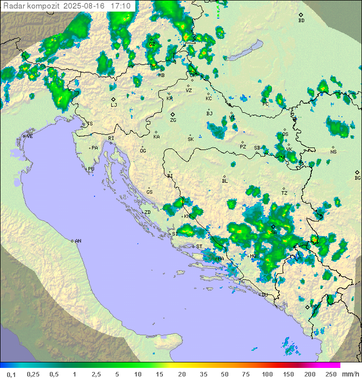 Padavine Hrvaška