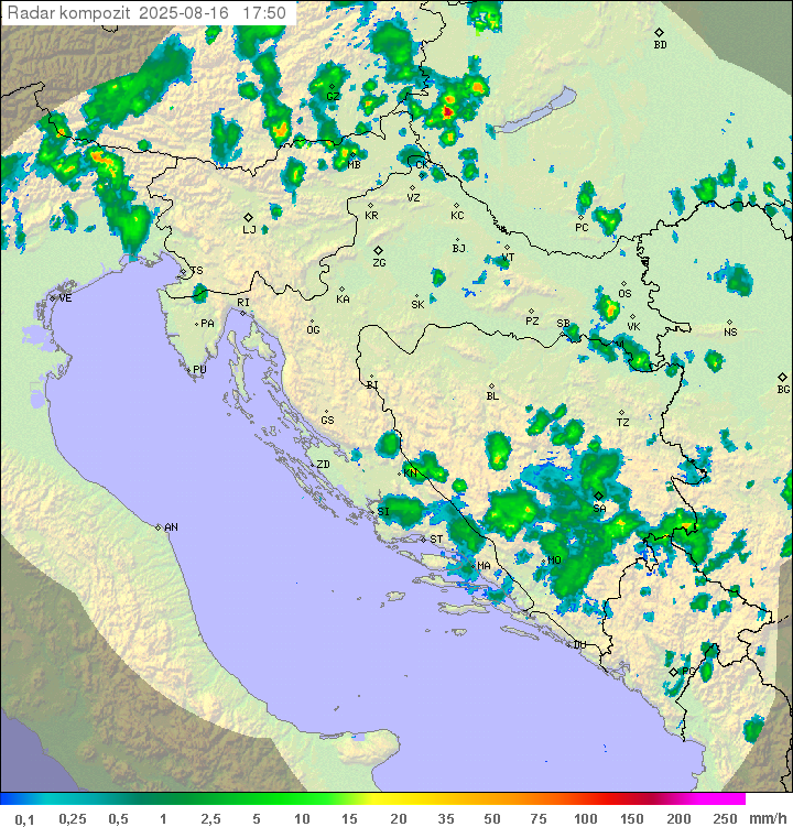 Padavine Hrvaška