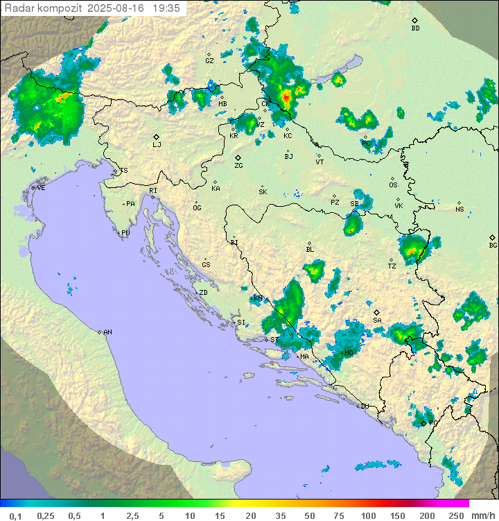 Padavine Hrvaška