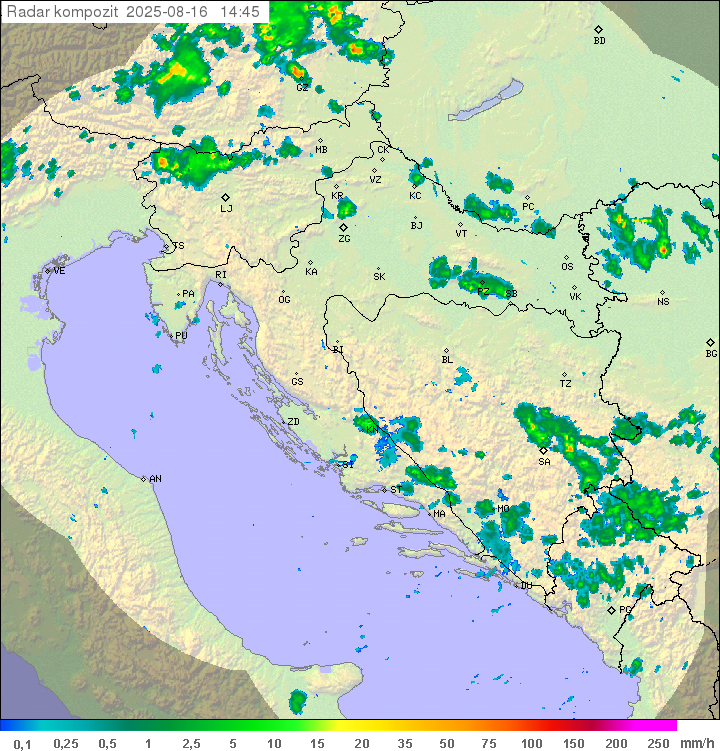 Padavine Hrvaška