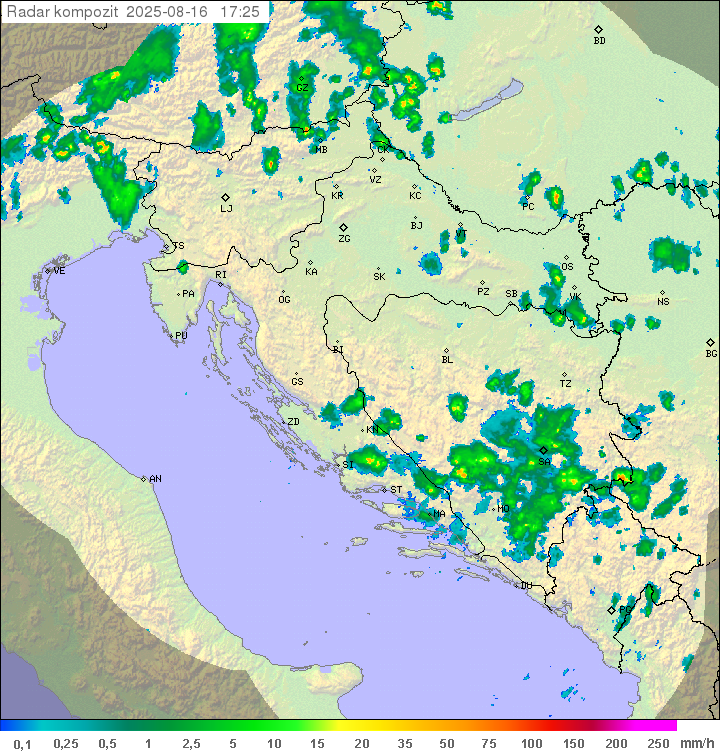Padavine Hrvaška