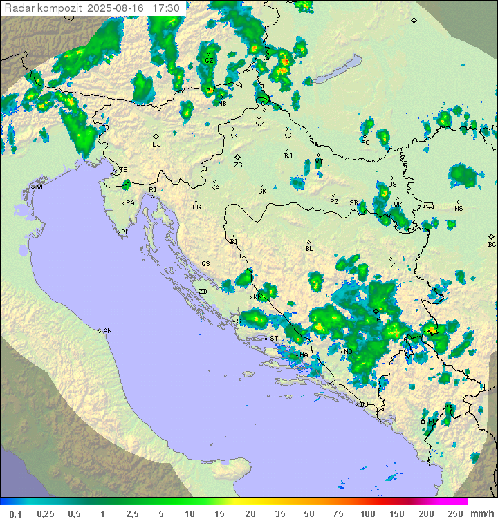 Padavine Hrvaška