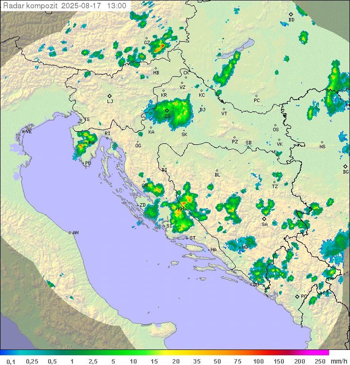Padavine Hrvaška