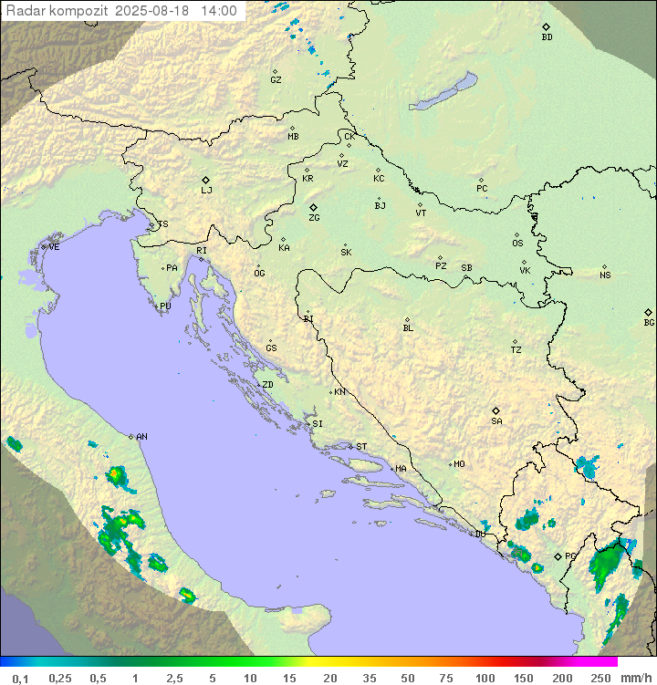 Padavine Hrvaška