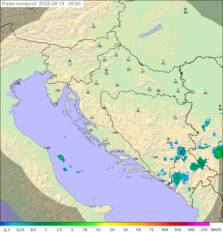 Padavine Hrvaška