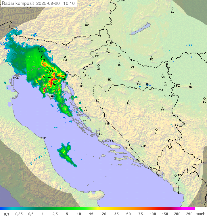 Padavine Hrvaška