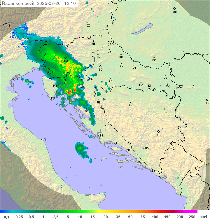 Padavine Hrvaška
