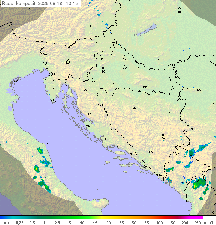 Padavine Hrvaška