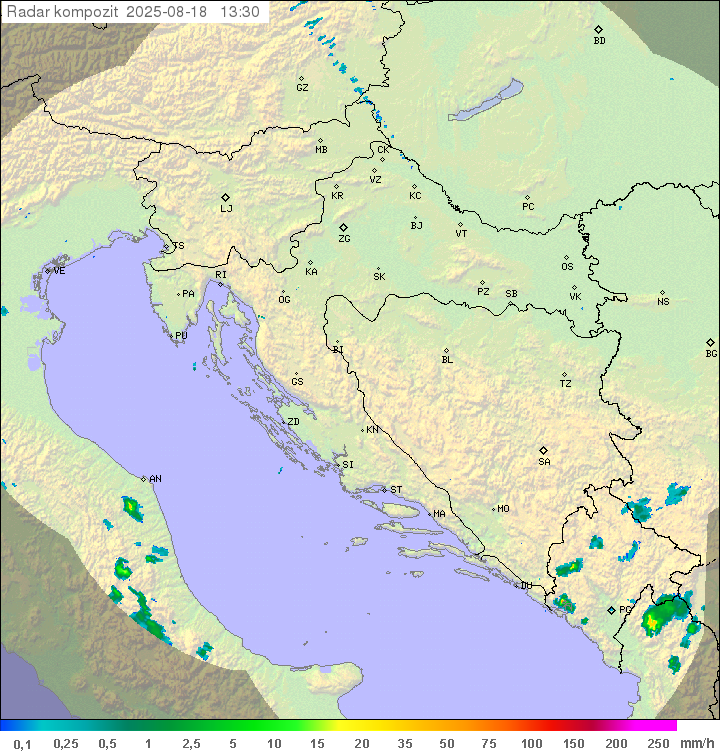 Padavine Hrvaška