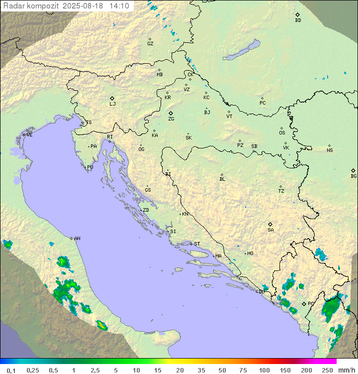 Padavine Hrvaška