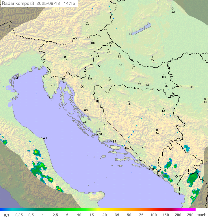 Padavine Hrvaška