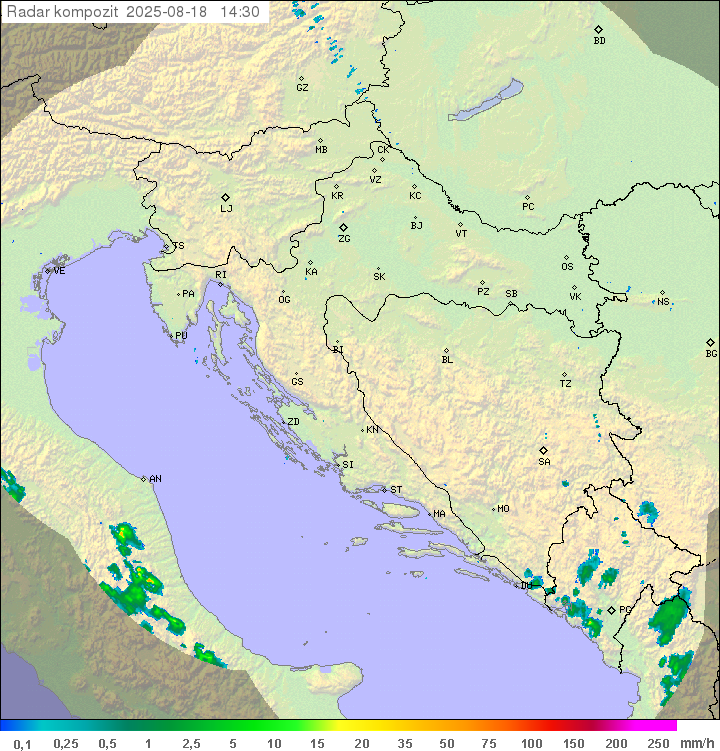 Padavine Hrvaška