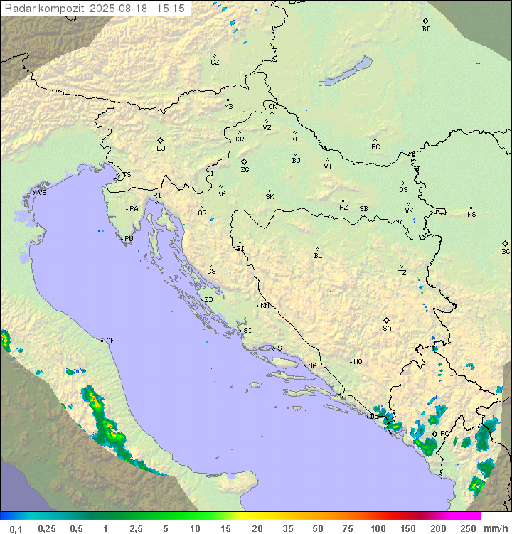 Padavine Hrvaška