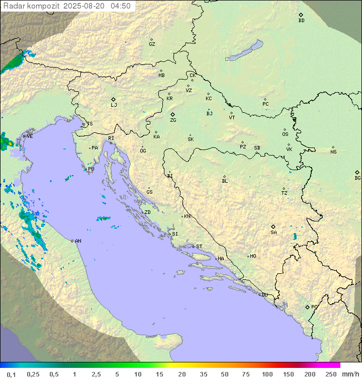 Padavine Hrvaška