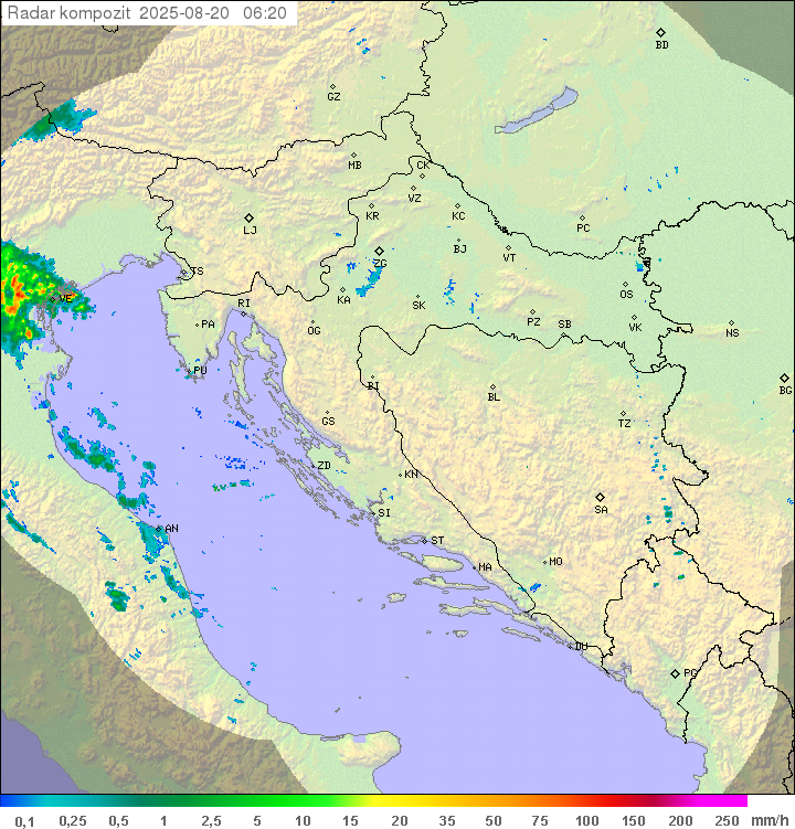 Padavine Hrvaška