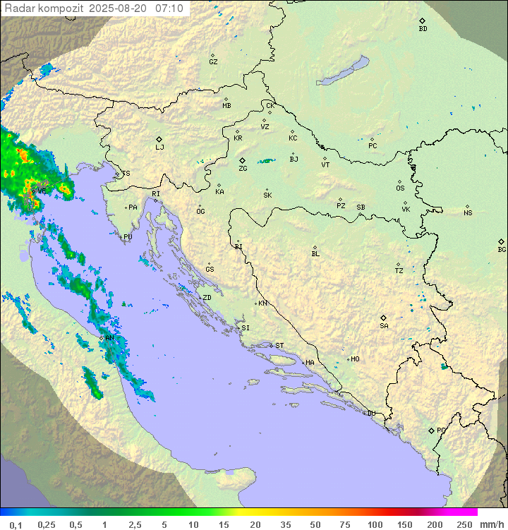Padavine Hrvaška