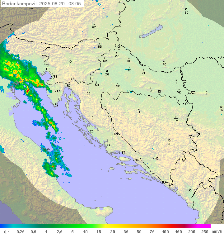 Padavine Hrvaška