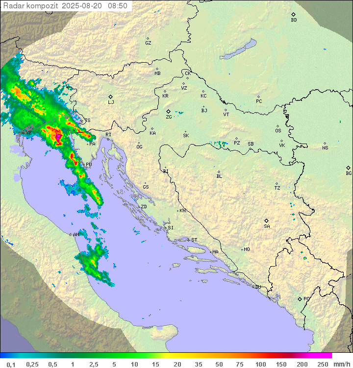 Padavine Hrvaška