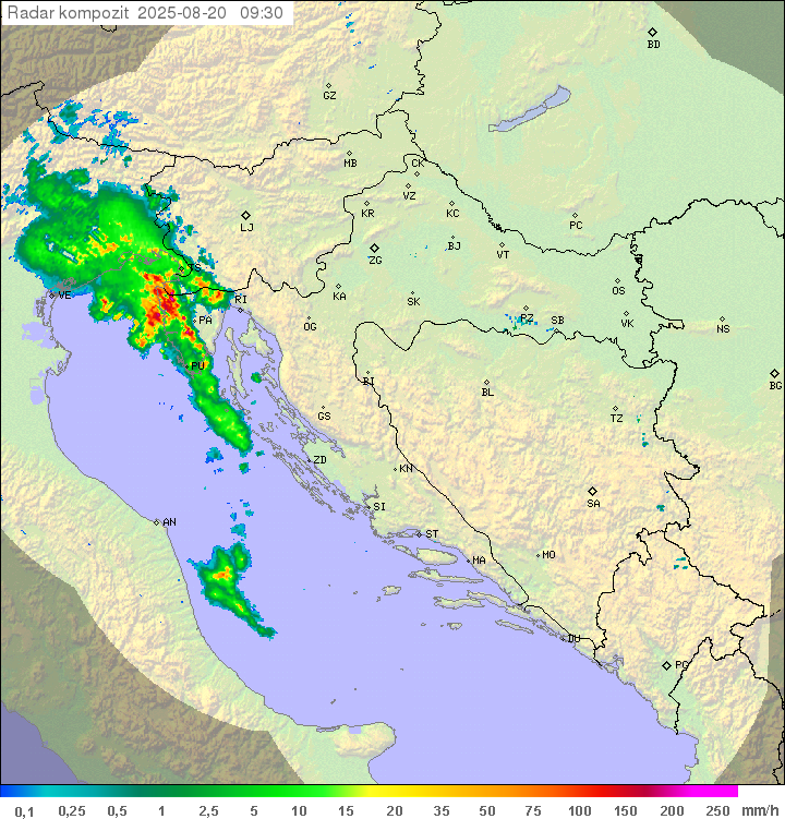 Padavine Hrvaška