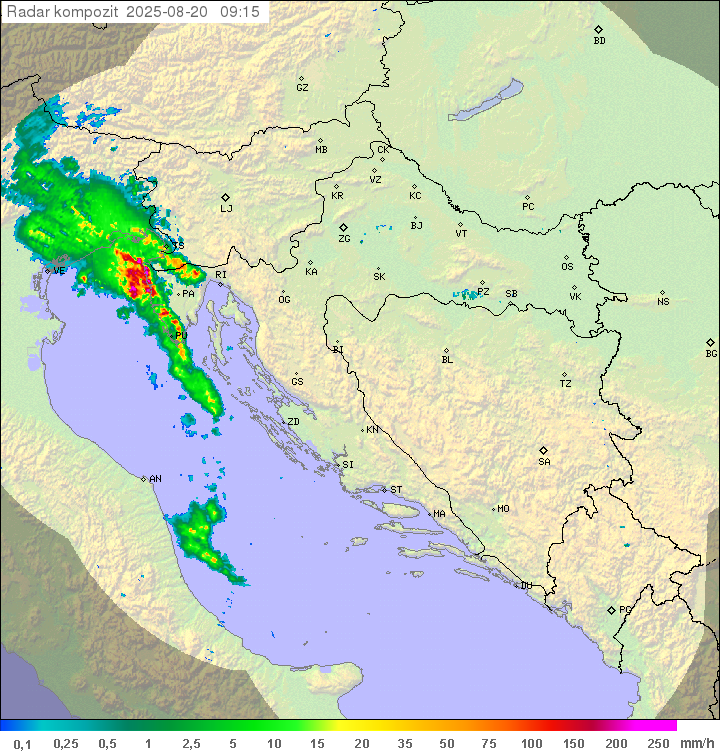 Padavine Hrvaška