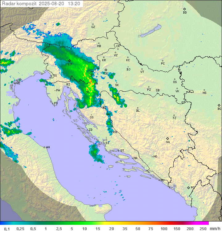 Padavine Hrvaška