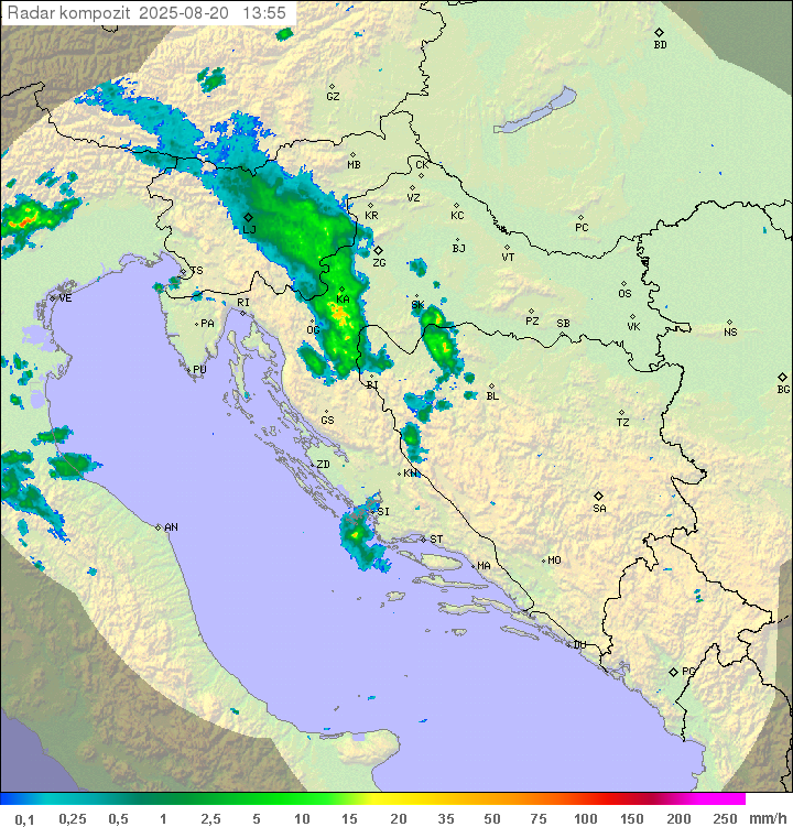 Padavine Hrvaška