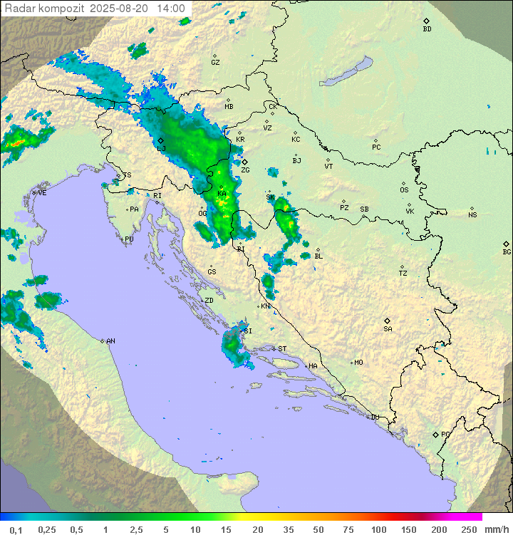 Padavine Hrvaška