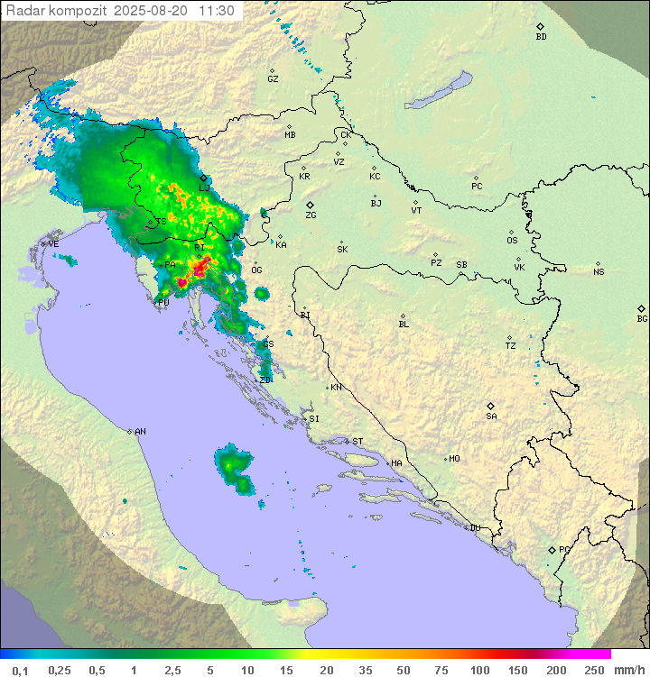Padavine Hrvaška
