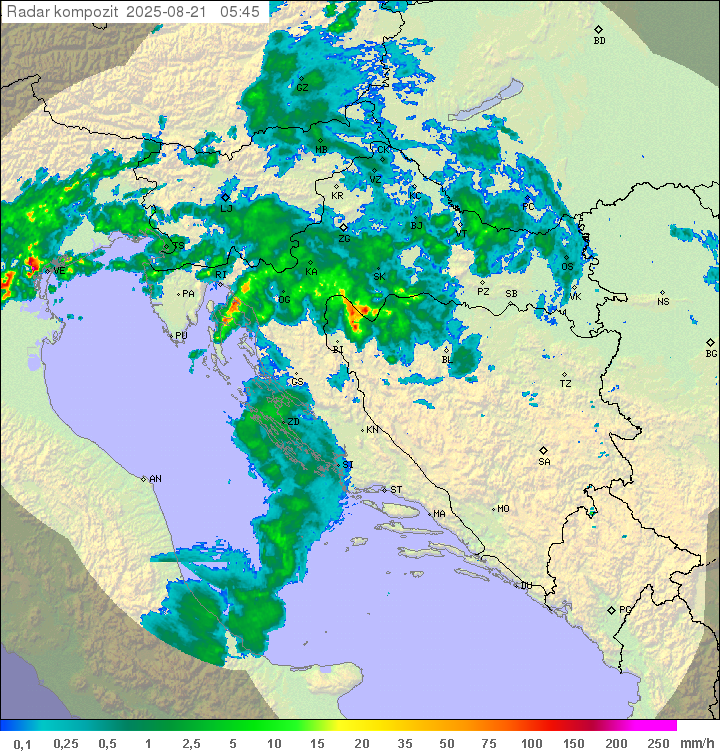 Padavine Hrvaška