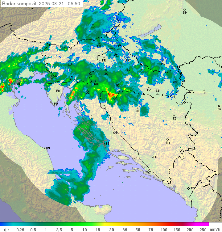 Padavine Hrvaška