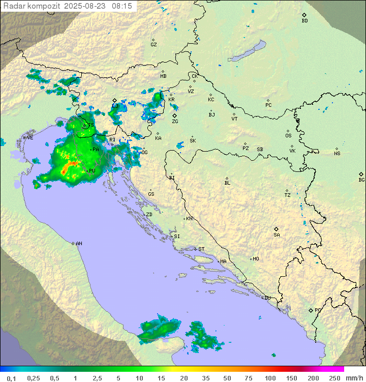 Padavine Hrvaška