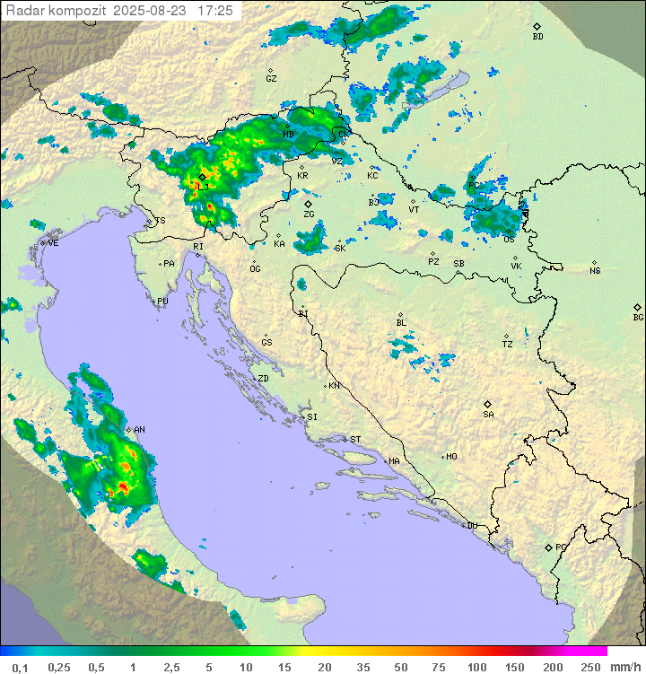 Padavine Hrvaška