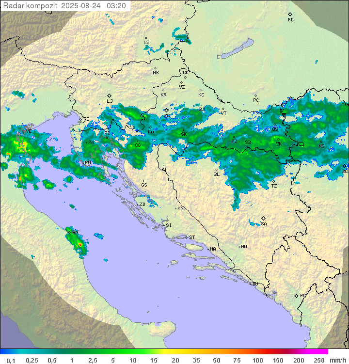 Padavine Hrvaška