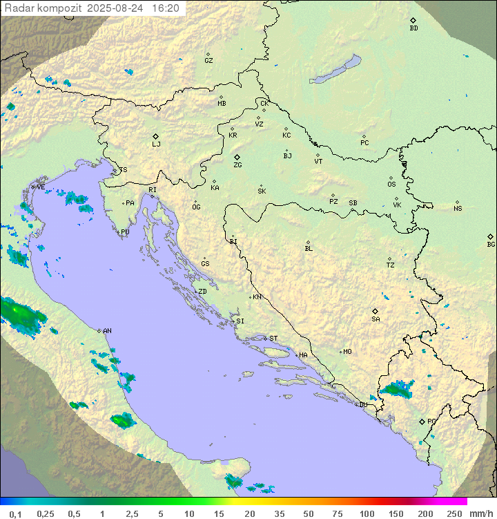 Padavine Hrvaška
