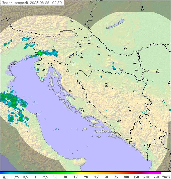 Padavine Hrvaška