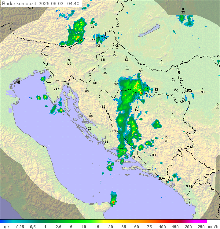 Padavine Hrvaška
