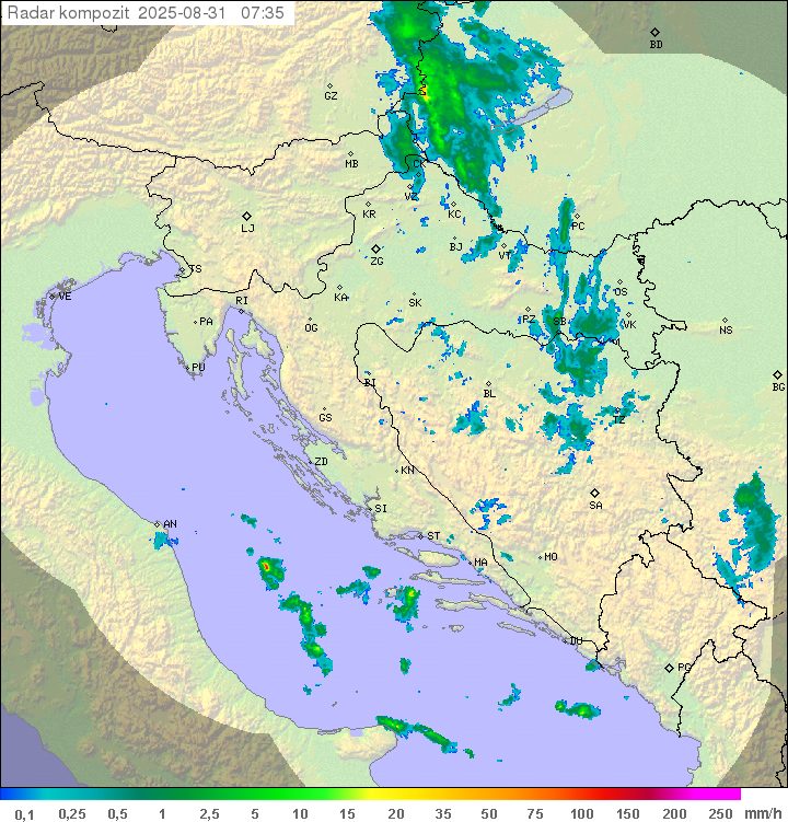 Padavine Hrvaška