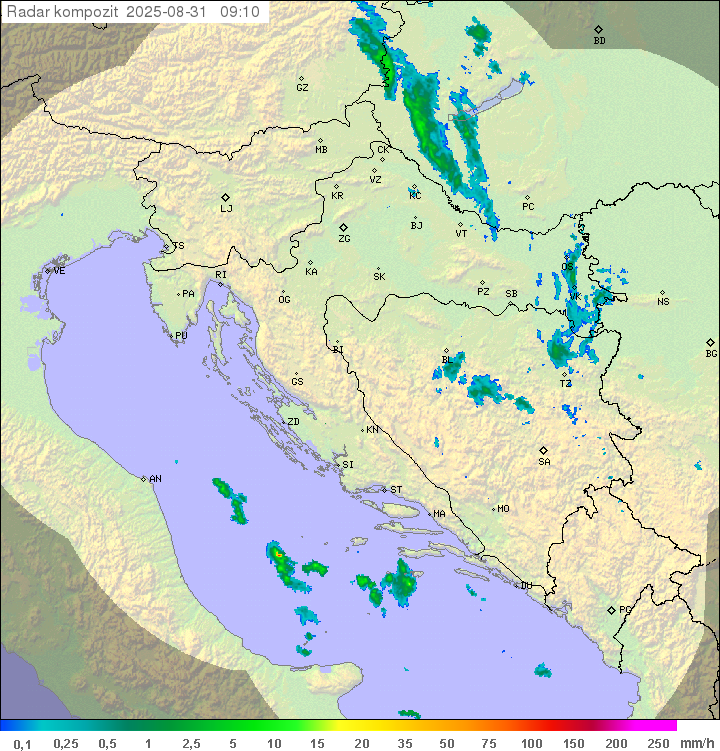 Padavine Hrvaška