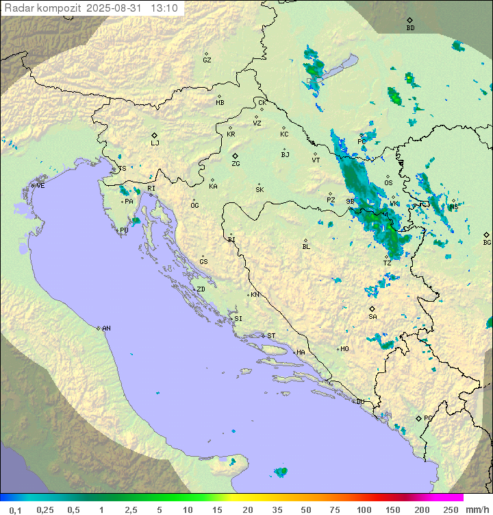 Padavine Hrvaška