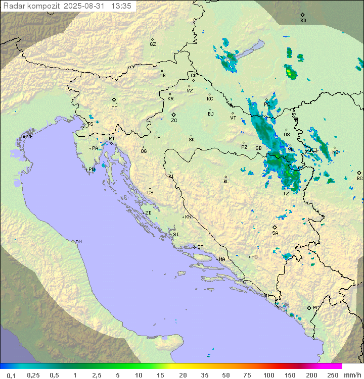 Padavine Hrvaška