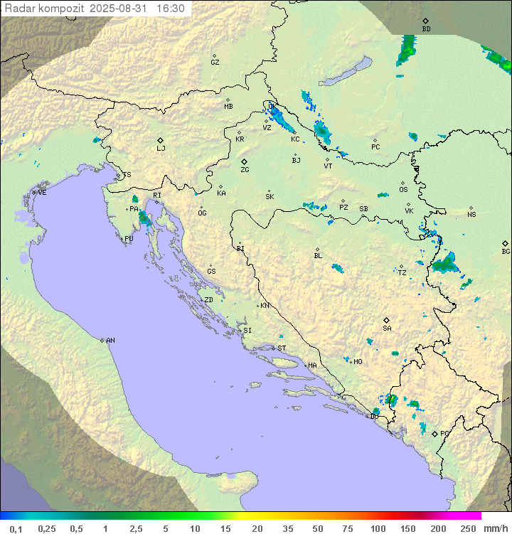 Padavine Hrvaška