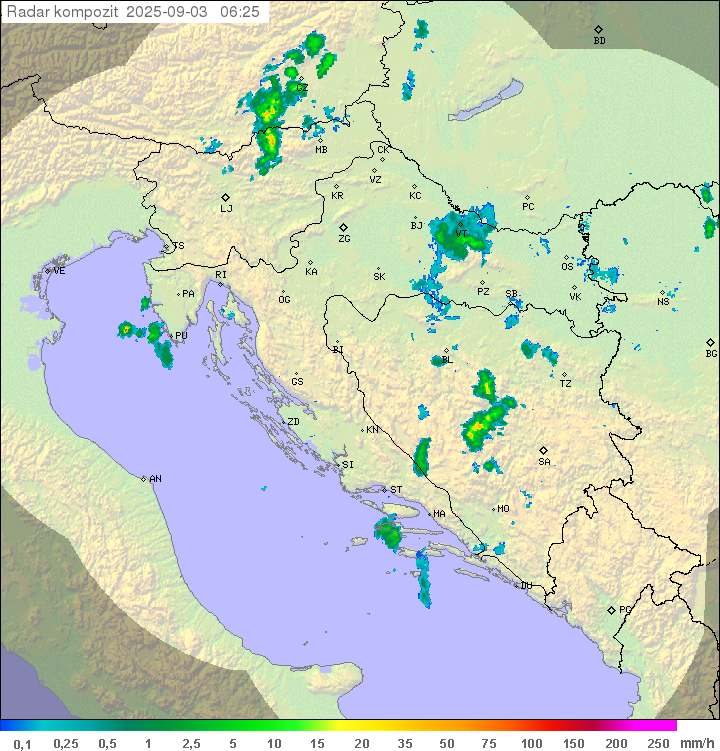 Padavine Hrvaška
