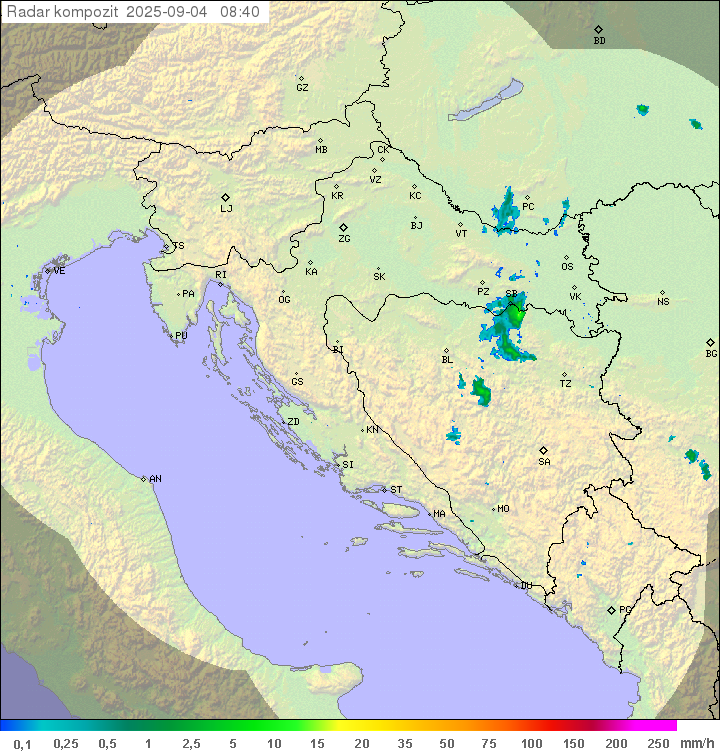Padavine Hrvaška