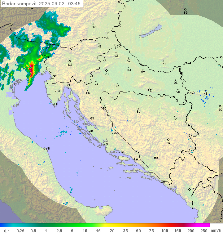 Padavine Hrvaška